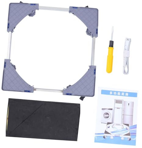 RORPOIR Supporto Per Carrello Per Lavatrice Rimovibile Supporto Mobile Universale Per Frigorifero E Asciugatrice Base Per Lavatrice Antiruggine