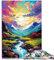 1000-teiliges Puzzle für Erwachsene, schottisches Hochland, Großbritannien, Cartoon-Puzzle, Geschenk zum Geburtstag,38x52cm, für Teenager ab 14 Jahren