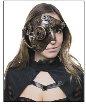 LP Divertissements Demi Masque Steampunk Bronze Adulte