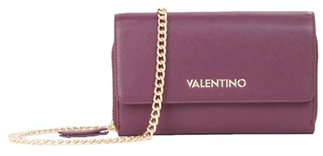 Valentino borsa a tracolla pochette Zero Re Wallet With Shoulder Strap Prugna mirtillo