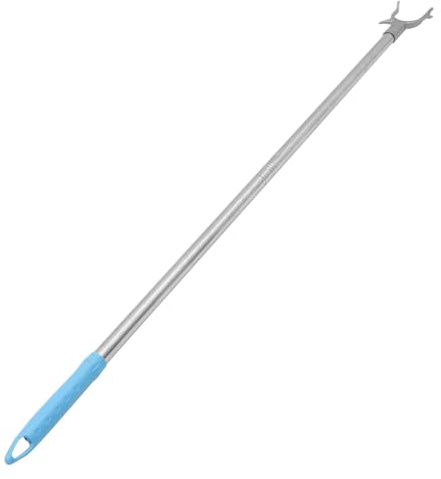 PENIKOKO Poste de Acero Inoxidable Gancho para Colgar Ropa, Ligero y Resistente, Adecuado para Armarios y Techos, Fácil de Usar y Transportar, Extensión de 95 Cm Varios Estilos