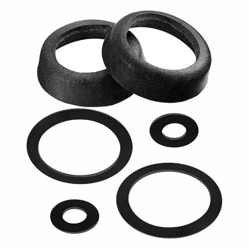 2 Sets Ledermanschette für Schwengelpumpe Typ 75, Schwarz Schwengelpumpe Ersatzteile, Ledermanschette und o Ring Dichtung Kolbenmanschette für Gartenpumpe Handpumpe Brunnenpumpe Pumpe Dichtung