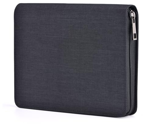 Asvine Premium Waterproof Canvas Fountain Pen Case with Individual Zipper Slot