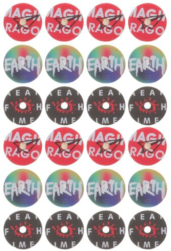 Record Player Car Fragrance Refill Pads 24pcs PE Air Fresheners | Fresh Fragrance, Easy to Carry and Store, Easy to Operate, for Car Interior Use, PE Material
