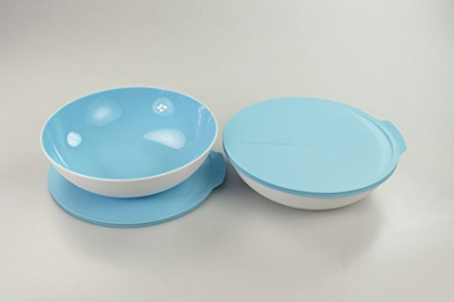 TUPPERWARE Allegra 1,5 L hellblau weiß (2) Schüssel servieren Servierschale