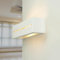 Licht-Erlebnisse Wandleuchte Gips Weiß Esszimmer Flur Küche B:43 cm E27 max. 60 Watt wohnlich gemütlich dekorativ Zeitlose Wandlampe Wohnzimmer VEGA