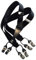 BESTRAPS® - Bretelles pour Homme Vintage, 6 Pinces, Taille Ajustable (Noir)
