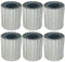 Selections Pack of 6 Galvanised Steel Lawn Edging Rolls (16.5cm x 5m)