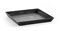 Ecopots Ashortwalk Soucoupe carrée en Plastique recyclé (Longueur et Largeur 35,5 cm x Hauteur 3,5 cm) (Noir)