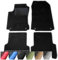 moto-MOLTICO Fußmatten Auto - Velours Autoteppiche passend für Mercedes-Benz C-Klasse W203 (2000-2007) - 4-teiliges Set - Schwarze Automatten mit Grauen Ziernähten