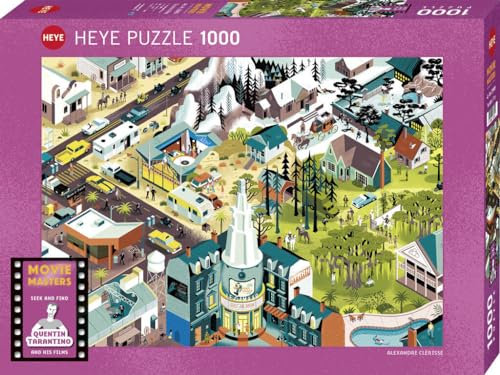 Heye 299491 Tarantino Films 1000 Teile Puzzle, Silver, Zilver