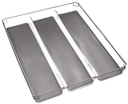 Range Couverts 3 Compartiments - Organiseur pour Tiroir de Cuisine – Résistant Durable Ecologique (40 x 32 cm)