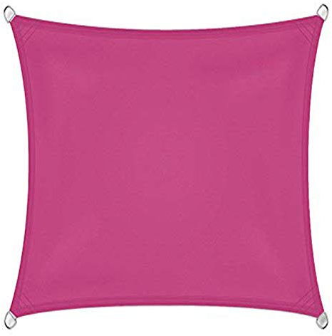 CENPENYA Voile d ombrage, Voile d'ombrage Rectangulaire, Protection des Rayons UV et Tissu Imperméable, Voile d'ombrage pour Extérieur/Terrasse/Jardin (3x3m,Rose Rouge)