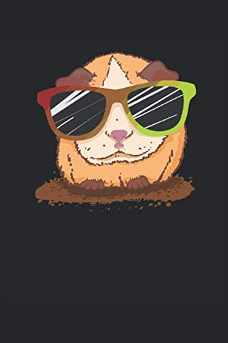 Meerschweinchen Notizbuch: Motiv Cooles Meerschweinchen mit Sonnenbrille
