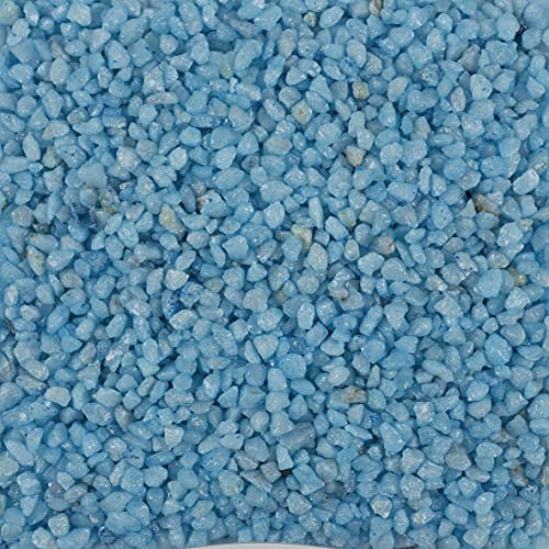DEKOMARKET Granulés décoratifs décoratifs - 2-3 mm - Petites pierres décoratives - 0,5 kg (bleu clair)