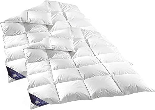 Welt der Träume | 2 Stück Daunendecke | 135x200 cm | Füllgewicht: 1600 Gramm | Extra Warm | 100% Baumwolle | Daunenbettdecke 135x200 | Federdecke | kein Lebendrupf | Winterdecke