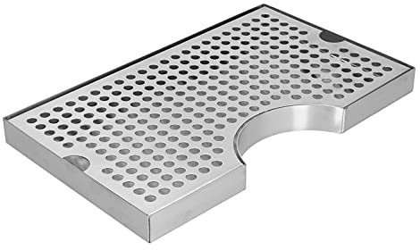 Zerodis Kegerator Abtropfschalen für Bier, Edelstahl Fass Abtropfschale Halten Sie die Bar Sauber Nicht Rostende Bierturm Abtropfschale für Home Bar Restaurant Mini-Kühlschrank