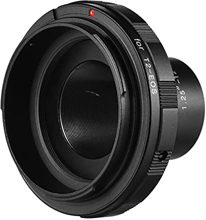 Andoer 1.25-T2-EOS Adapter Ring Photography Accessory Replacement for Canon EOS Camera 1.25 Inch Eyepiece T2 Telescope for Scenery Photography Astrophotography