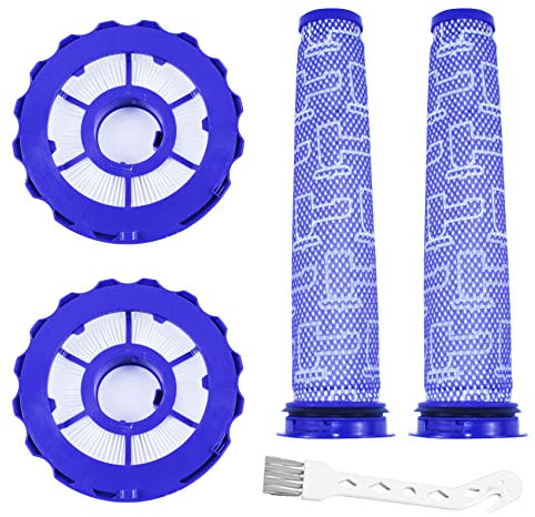 TJHAPF - Set di 6 filtri per aspirapolvere compatibili con Dyson V7, V8 Animal e Assolute Cordless Assolute, 3 filtri per colpi, 3 pre filtro, confronta con i componenti 965661-01 e 967478-01 (dc40x2)