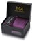 Cravate Homme Violet et mouchoirs de poche, boutons de manchette et Pinces à cravates | Coffret cadeau | Accessoires de Fete de Mariage