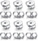 12 Pares Tuercas de Pendientes Plata de Ley 925 Cierres Tapón de Seguridad Tope Posterior Mariposa Tamaños Universal para Hacer Joyería Bisutería Aretes Fabricación de Joyas