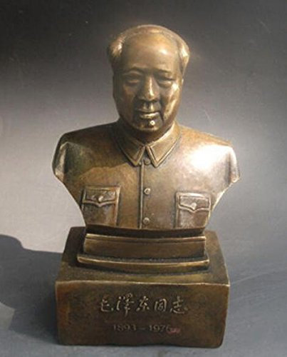 NEFSO Seltene Statue des Vorsitzenden Mao Zedong aus chinesischem Messing
