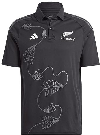 adidas Herren All Blacks Rugby Poloshirt NDU59, Schwarz (HZ4504), XL