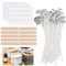 Mèche Bougie,50 Pièces Mèches de Bougie Naturelles,Mèche de Bougie Coton,Mèche pour Bougie,Meche Bougie Naturelle Coton pour la Fabrication de Bougies DIY Guide de Fabrication de Bougie parfumée