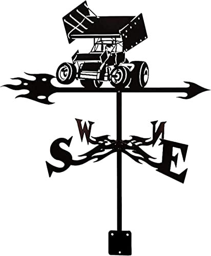 AMITVA Girouette durable pour voiture, camion, train, girouette de jardin créative, outil de mesure de direction du vent pour décoration de jardin, toit