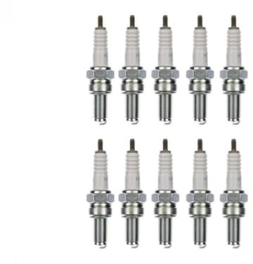 10x Zündkerze CR8E Zündkerzen Set – passend für Adly, Arctic Cat, Cagiva, Can-Am, Daelim, E-Ton, Hyosung – 10er Pack Motorrad Roller ATV Scooter Quad