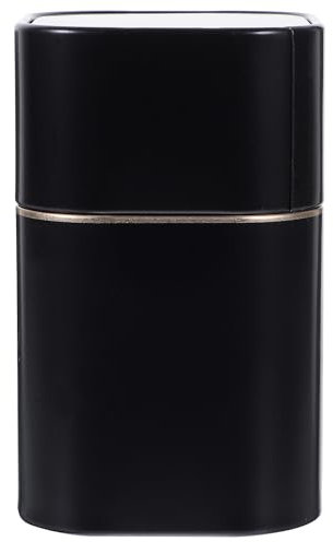 AOKWAWALIY Lot de 2 boîtes de rangement carrées en métal pour thé en vrac