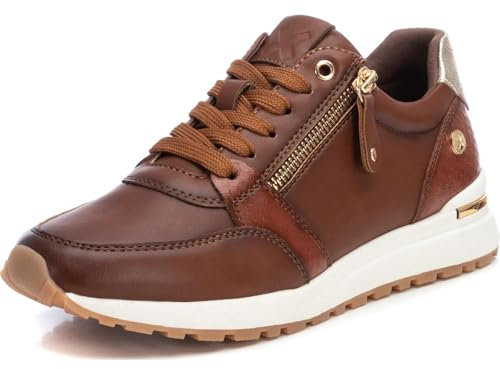 XTI - Zapatilla Mujer Camel - Calzado Cómodo y Versátil - Moda Casual - Modelo 14320202 (Talla 39)