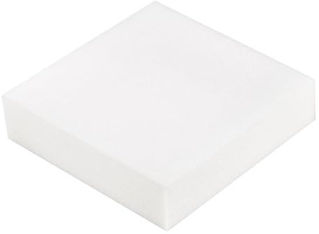 Hruile Hochdichter Schaumstoff, fester Schaumstoff für Kissen, Wohnaccessoires, weiße Polsterschaumplatte, Schaumstoffpolsterung, Ersatzsofa, Esszimmerstuhl, Haustierbett, Bank (dick 3 cm, 30 x 30 cm)