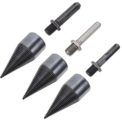 MERRYHAPY 3st Bohrer Mit Geteiltem Brennholzspalter-bohrer Holzbearbeitungsbohrer Stufenbohrer Steckschlüssel Streichhölzer Bohren Holzspalter Bohrer Maschine Hochgeschwindigkeitsstahl