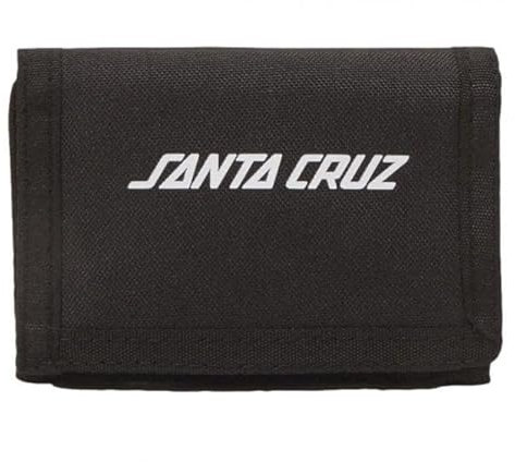 Santa Cruz Geldbörse mit Streifen-Panel, Schwarz, Schwarz , Einheitsgröße, Casual