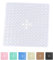 AMFUN Tapis de Douche Antidérapant, Tapis Antidérapant pour la Douche à Ventouses, Tapis de Douche Antidérapant Anti-moisissure, Design Moderne, Lavable en Machine, 53 * 53cm(Transparent)