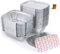 100 Envases de Aluminio con Tapa - Envío 24h - Bandejas desechables con tapa para transportar alimentos, congelar, cocinar (440 ml)