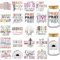 INCOK Rubb on Transfers for Crafts - 20 Sheets Bible Verse UV DTF Glass Wraps for 473.6 g Water Cups, Uplifting Christian Quotes Uvdtf Stickers for Coffee Mug DIY Creative Religious Gift