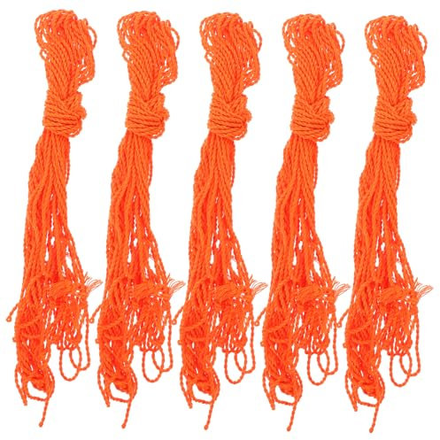 HOOTNEE Lot de 50 Cordes pour Yo-Yo Boules Bleues Et Colorées Accessoires De Rechange pour Yo-Yo D'Intérieur en Nylon Orange