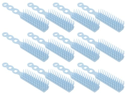 CLISPEED 12 Stück Antistatisches Friseur Stylingkamm aus Hitzebeständigem Kunststoff Salon Haarkamm für Frauenhaar Profi Haarentwirrer und Glättungskamm für Haarpflege und Friseure