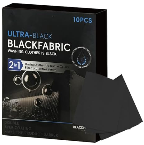 Tinte Para Ropa Negro, Tinte Negro Para Tela Sintética, 10 Tabletas Restauradoras De Color, Hojas Para Que Reviven Ropa Desgastada, Para Algodón, Lino Y Lana