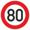 Geburtstagschild 80 Verkehrszeichen Verkehrsschild Straßenschild Geburtstagsschild Schild Geburtstag PVC 40 cm