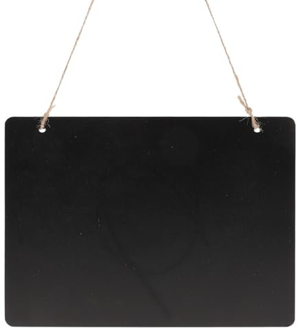 Pizarra con Cadena Tablilla de Anuncios de Doble Caras Decoración de Pared de Puerta Vintage