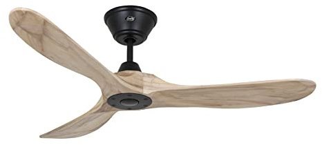 CasaFan Deckenventilator 312218 ECO Genuino 122 Massivholz natur/schwarz matt lackiert
