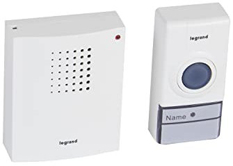 LEGRAND - Kit Carillon Sans Fil - Transmission Radio - Portée 50 m - 32 Mélodies - Pour Appartement ou Petite Maison - Blanc