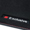 teileplus24 BAX-048 Exclusive Sport Fußmatten kompatibel mit Mercedes C-Klasse W205 / S205 2014-2021, Naht:Rot