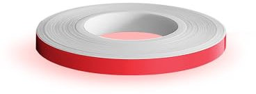 4R Quattroerre.it 10261 Wheel Stripes Franjas Fluorescentes para Llantas de Moto, 5 mm x 6 mt, rojo fluorescentes