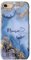 iCaseDesigner Personalised Marble Glitter Flowing Name with Heart Phone Case for Apple iPhone 7+ / 8+ Plus - 10. Blue and Gold Marble Swirl Name