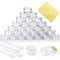 30 Pcs Empty Sample Pots 5g / 5ml Plastic Travel Cosmetic Container Jars with Lids for Creams, Sample, Make-Up Storage (Transparent)