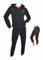 Lotto Tuta Donna Estiva 2 PEZZI + T-SHIRT OMAGGIO Tuta Donna Cotone French Terry Felpa Estiva - Tuta Donna Completa Cotone 4 Stagioni (FELPA NERA PANTALONE NERO + CAPRI, m)